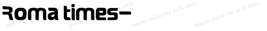 Roma times字体转换